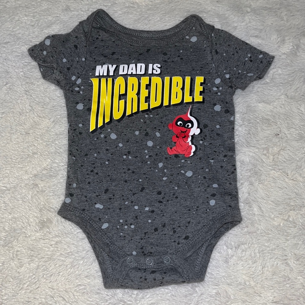 the incredibles bodysuit 0-3 months bay clothing